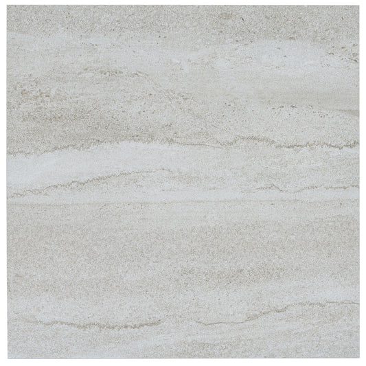 Arenza 24x24 Light Gray Porcelain Large Format Stone Look Wall and Floor Tile (3 Pack, 11.63 sq ft/case) - Sample