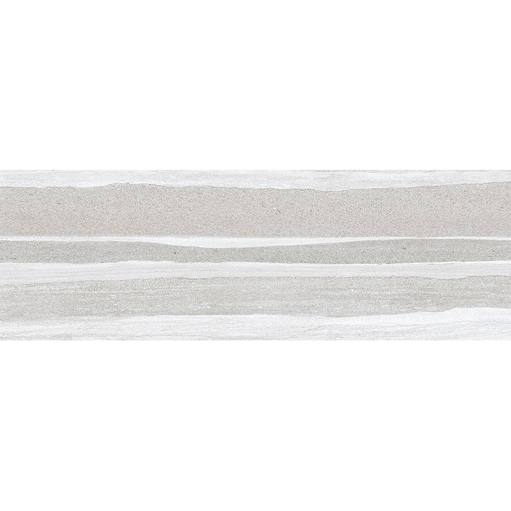 Arenza 12x36 Light Gray Ceramic Large Format Stone Look Wall Tile (4 Pack, 11.63 sq ft/case) - Sample