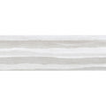 Light gray 12x36 matte ceramic tile with subtle horizontal stone texture and layered pattern