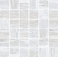 Sample - Light Gray 12x12 Matte Square Stone Look Porcelain Mosaic Tile (11 pack, 10.66 sq ft/case)