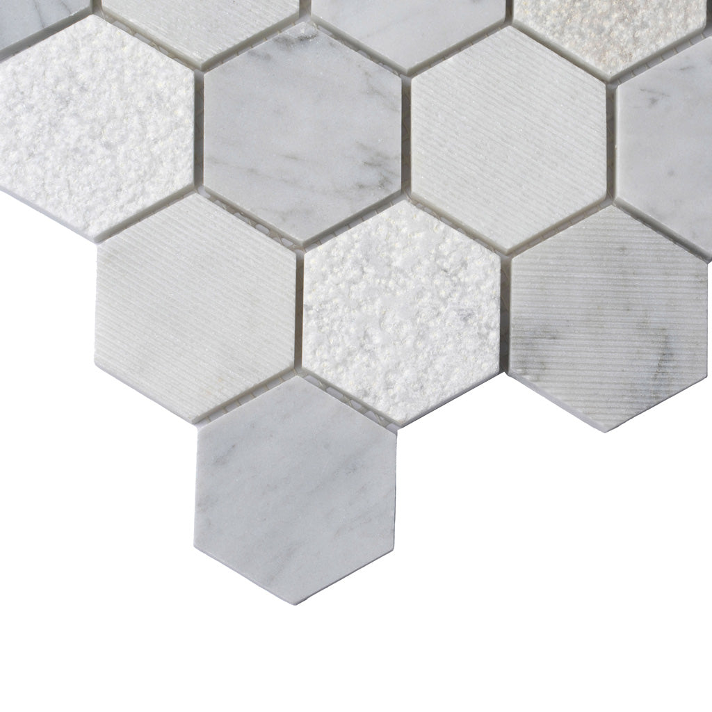 Elegance Hexagon Marble Wall Tile