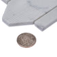 White 11x12 Polished Etched Hexagon Marble Mosaic Tile (5 pack, 4.66 sq ft/case) - Sample
