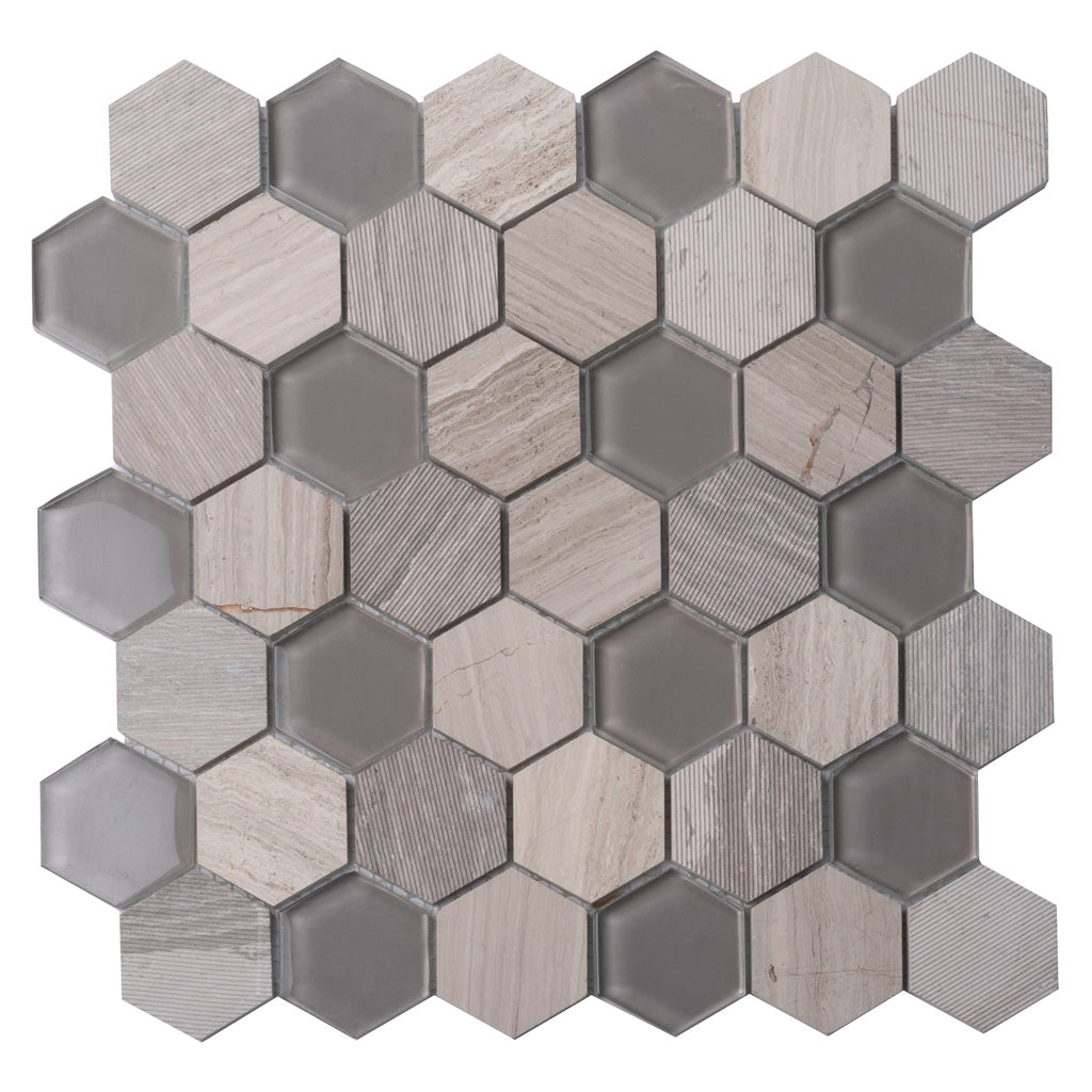12X12 Hex Mosaic Floor Tile