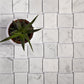 White 11x11 Polished Etched Brick Marble Mosaic Tile (5 pack, 4.13 sq ft/case) - Sample