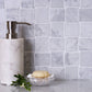 White 11x11 Polished Etched Brick Marble Mosaic Tile (5 pack, 4.13 sq ft/case) - Sample