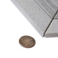 5 pack Gray and White 13 in. x 13.5 in. Marble Polished and Etched Chevron Mosaic Floor and Wall Tile (6.09 sq ft/case) - Sample
