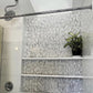 White Gray 12x12 Polished Etched Hexagon Marble Mosaic Tile (5 pack, 4.92 sq ft/case) - Sample