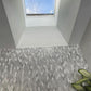 White Gray 12x12 Polished Etched Hexagon Marble Mosaic Tile (5 pack, 4.92 sq ft/case) - Sample