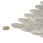 White Gray 12x12 Polished Etched Hexagon Marble Mosaic Tile (5 pack, 4.92 sq ft/case) - Sample
