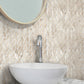 Beige 12x12 Polished Etched Hexagon Marble Mosaic Tile (5 pack, 4.92 sq ft/case) - Sample