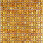 20-pack Skosh 11.6 in. x 11.6 in. Glossy Goldenrod Brown Glass Mosaic Wall and Floor Tile (18.69 sq ft/case) - Sample