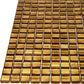 20-pack Skosh 11.6 in. x 11.6 in. Glossy Goldenrod Brown Glass Mosaic Wall and Floor Tile (18.69 sq ft/case) - Sample