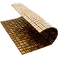 20-pack Skosh 11.6 in. x 11.6 in. Glossy Goldenrod Brown Glass Mosaic Wall and Floor Tile (18.69 sq ft/case) - Sample