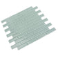 Blizzard Blue 12x12 Glossy Brick Glass Mosaic Tile (5 pack, 4.92 sq ft/case) - Sample