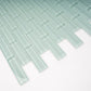 Blizzard Blue 12x12 Glossy Brick Glass Mosaic Tile (5 pack, 4.92 sq ft/case) - Sample
