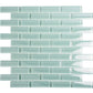 Blizzard Blue 12x12 Glossy Brick Glass Mosaic Tile (5 pack, 4.92 sq ft/case) - Sample