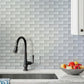 White 12x12 Glossy Brick Glass Mosaic Tile (5 pack, 4.92 sq ft/case) - Sample