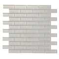 Sample - Light Taupe Beige 12x12 Glossy Brick Glass Mosaic Tile (5 pack, 4.92 sq ft/case)