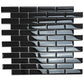 12x12 Black Mosaic Tile