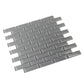 Coin Gray 12x12 Glossy Brick Glass Mosaic Tile (5 pack, 4.92 sq ft/case) - Sample