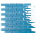 Sample - Cerulean Blue 12x12 Glossy Glass Mosaic Tile (5 pack, 4.92 sq ft/case)