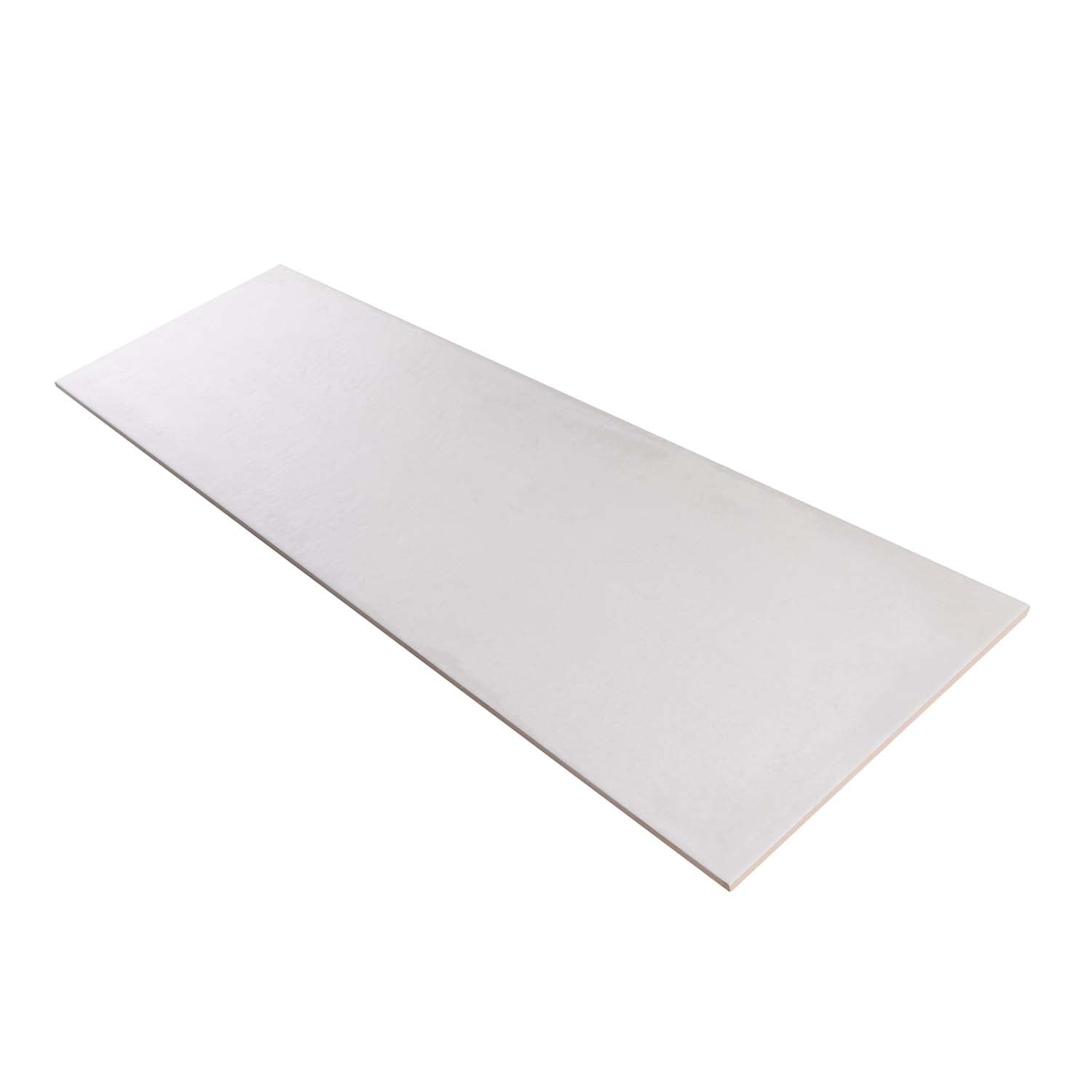 White 12x40 Matte Field Ceramic Tile (6 pack, 19.11 sq ft/case) - Sample