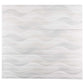 5 pack White 11.7-in W x 39.2-in L Matte Ceramic Wall and Floor Deco Tile (15.93 Sq ft/case) - Sample