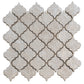 Silver Gray 12x12 Textured, Foiled Resin Arabesque Mosaic Tile (5 sq ft/case, 5-Pack)