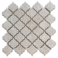 Sample - Silver Gray 12x12 Textured, Foiled Resin Arabesque Mosaic Tile (5 sq ft/case, 5-Pack)