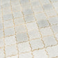 Silver White 12x12 Textured, Foiled Stone Arabesque Mosaic Tile (5 sq ft/case, 5-Pack)