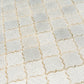 Sample - Silver White 12x12 Textured, Foiled Stone Arabesque Mosaic Tile (5 sq ft/case, 5-Pack)