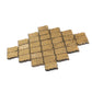 Gold 12x12 Textured, Foiled Resin Arabesque Mosaic Tile (5 sq ft/case, 5-Pack)