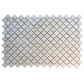 Silver Gray 12x12 Textured, Foiled Resin Arabesque Mosaic Tile (5 sq ft/case, 5-Pack)
