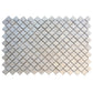 Sample - Silver Gray 12x12 Textured, Foiled Resin Arabesque Mosaic Tile (5 sq ft/case, 5-Pack)