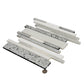 Sample - White Silver 12x12 Polished, Textured, Foiled Stone Linear Stick Mosaic Tile (4.83 sq ft/case, 5-Pack)