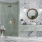 Ivory white with Green Vein 24x48 Polished Porcelain Large Format Tile (2 pack, 15.5 sq ft/case)