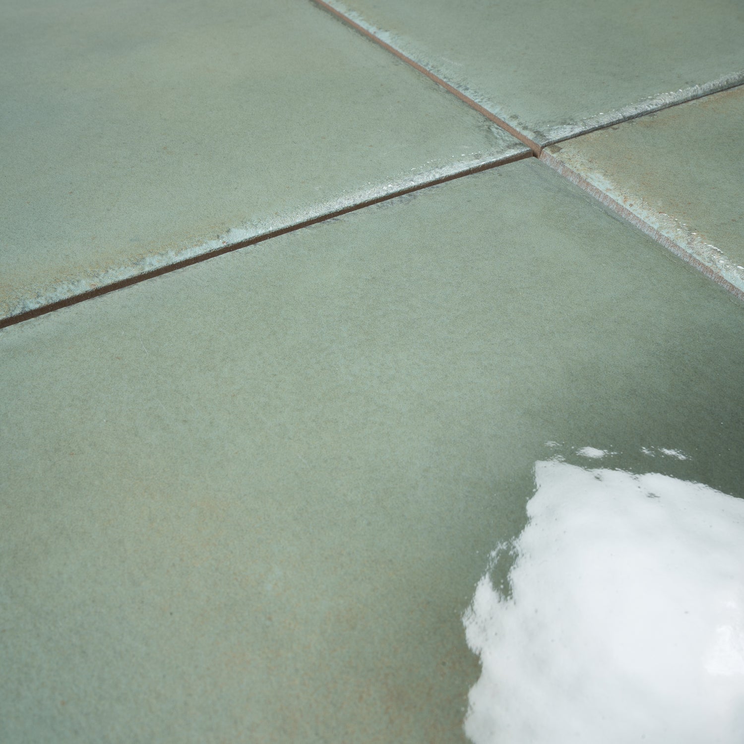 Soft Sage Green 8x8 Glossy Zellige Square Subway Porcelain Tile (29 pack, 12.49 sq ft/case)