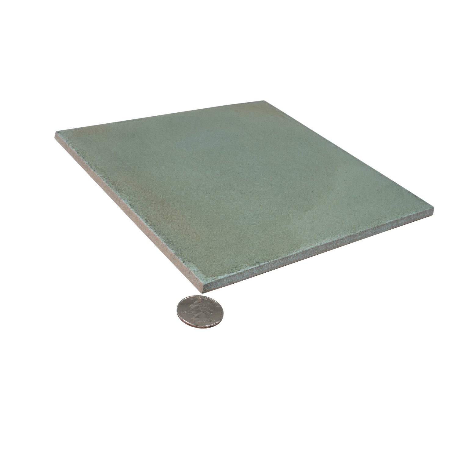 Cadence 8x8 Soft Sage Green Porcelain Zellige Square Wall and Floor Tile (29 Pack, 12.49 sq ft/case) - Sample