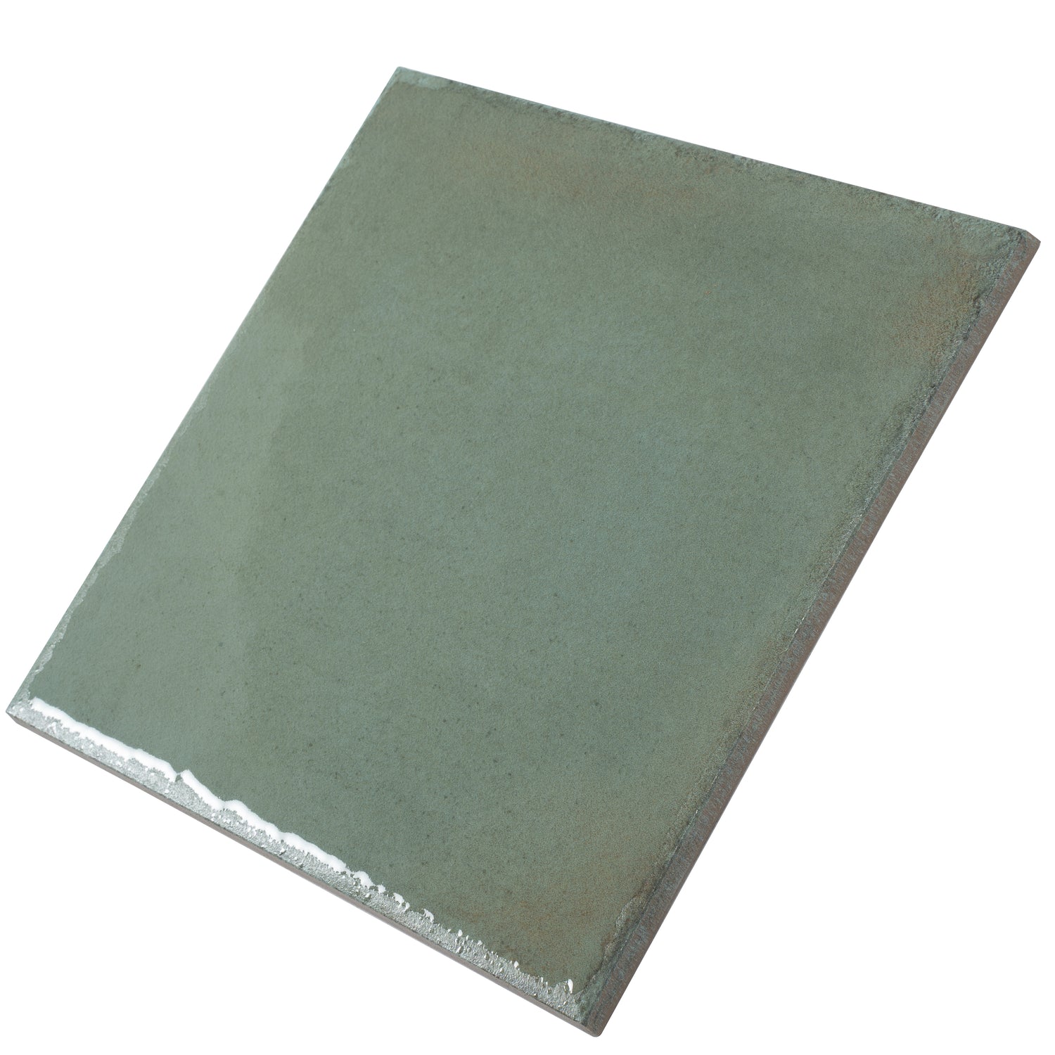 Soft Sage Green 8x8 Glossy Zellige Square Subway Porcelain Tile (29 pack, 12.49 sq ft/case)