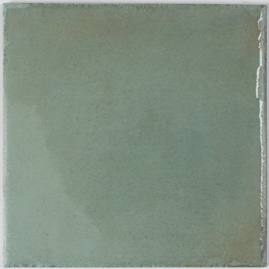 Cadence 8x8 Soft Sage Green Porcelain Zellige Square Wall and Floor Tile (29 Pack, 12.49 sq ft/case) - Sample