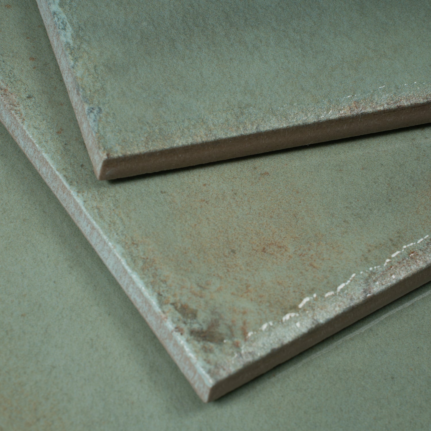 Soft Sage Green 8x8 Glossy Zellige Square Subway Porcelain Tile (29 pack, 12.49 sq ft/case)