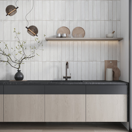 Crisp White 3x16 Matte Subway Porcelain Tile (44 pack, 14.21 sq ft/case)