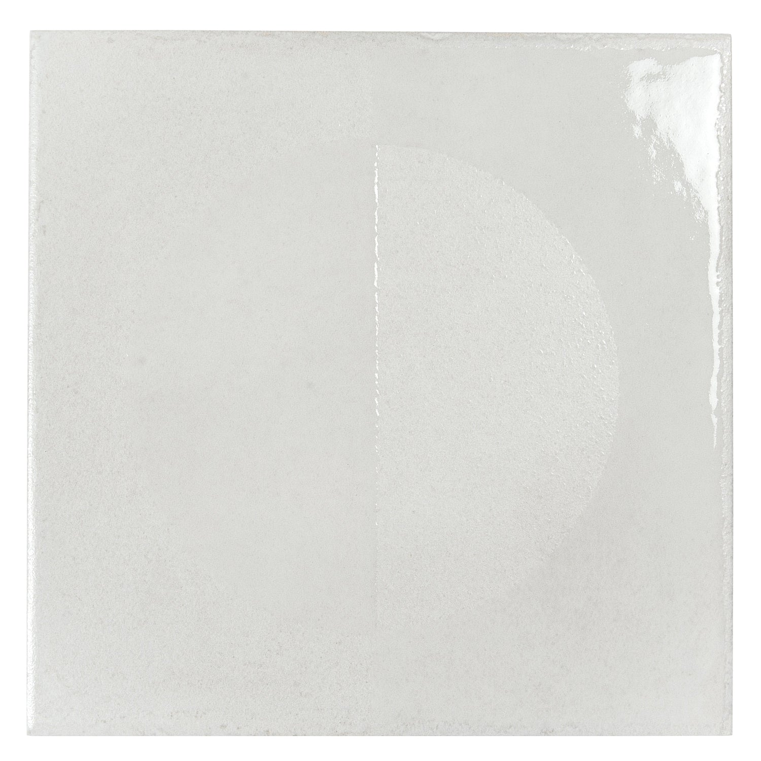 Cadence 8x8 Crisp White Porcelain Square Motif Wall and Floor Tile (29 Pack, 12.49 sq ft/case) - Sample