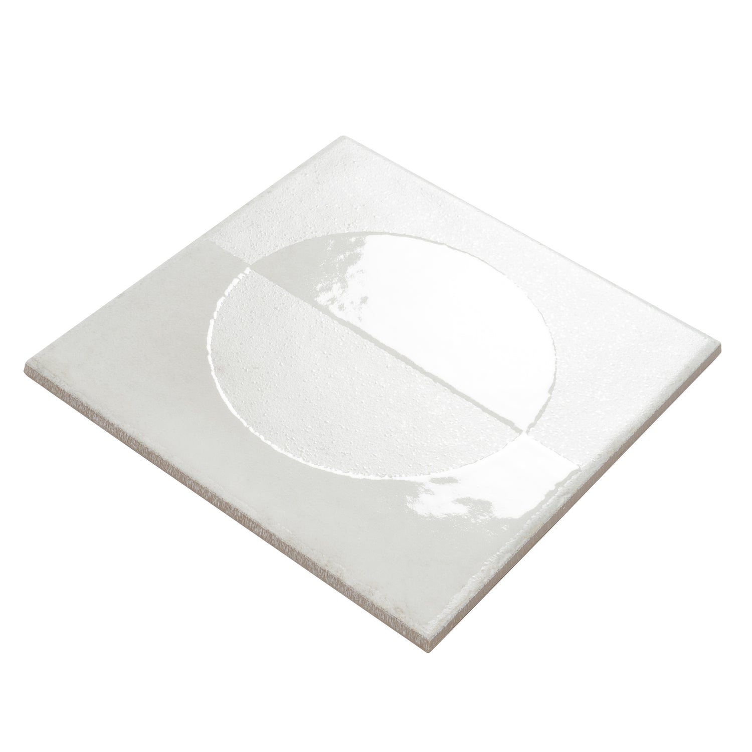Crisp White 8x8 Matte, Glossy Square Motif Porcelain Tile (29 pack, 12.49 sq ft/case)