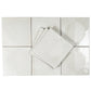 Cadence 8x8 Crisp White Porcelain Square Motif Wall and Floor Tile (29 Pack, 12.49 sq ft/case) - Sample