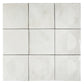 Cadence 8x8 Crisp White Porcelain Square Motif Wall and Floor Tile (29 Pack, 12.49 sq ft/case) - Sample