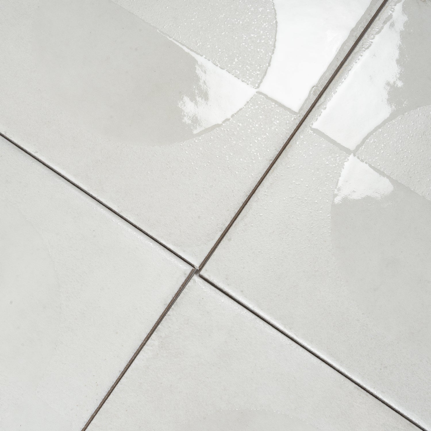 Crisp White 8x8 Matte, Glossy Square Motif Porcelain Tile (29 pack, 12.49 sq ft/case)