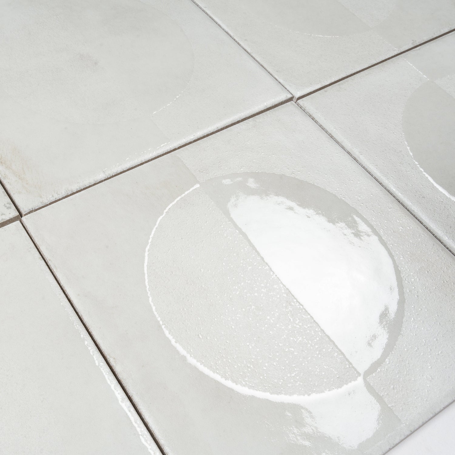 Cadence 8x8 Crisp White Porcelain Square Motif Wall and Floor Tile (29 Pack, 12.49 sq ft/case) - Sample