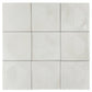 Cadence 8x8 Crisp White Porcelain Square Motif Wall and Floor Tile (29 Pack, 12.49 sq ft/case) - Sample