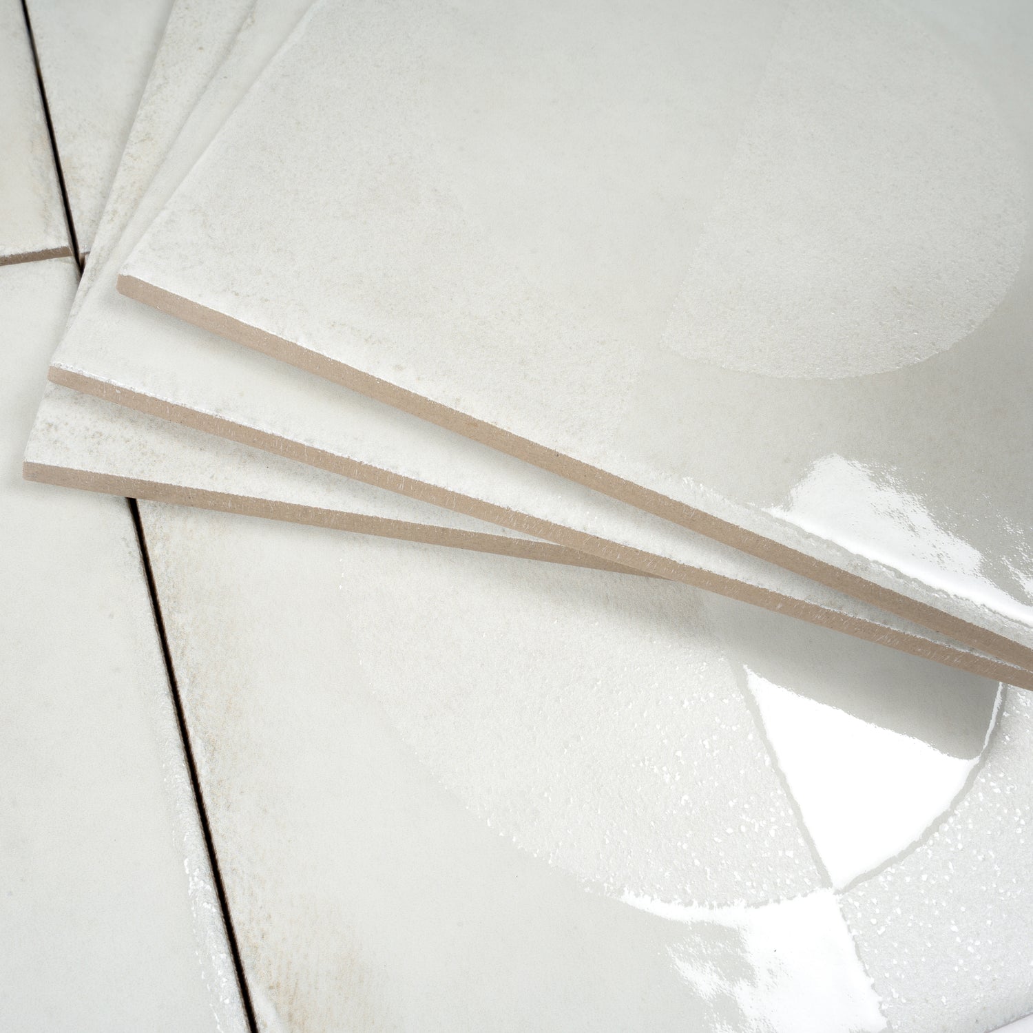 Crisp White 8x8 Matte, Glossy Square Motif Porcelain Tile (29 pack, 12.49 sq ft/case)